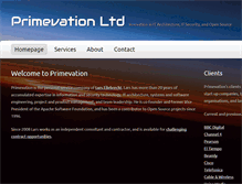 Tablet Screenshot of primevation.com